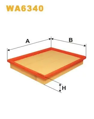 Luftfilter WIX FILTERS WA6340 Bild Luftfilter WIX FILTERS WA6340