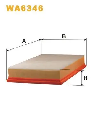 Luftfilter WIX FILTERS WA6346 Bild Luftfilter WIX FILTERS WA6346