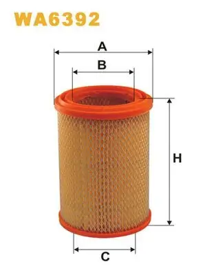 Luftfilter WIX FILTERS WA6392 Bild Luftfilter WIX FILTERS WA6392