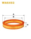 Luftfilter WIX FILTERS WA6492