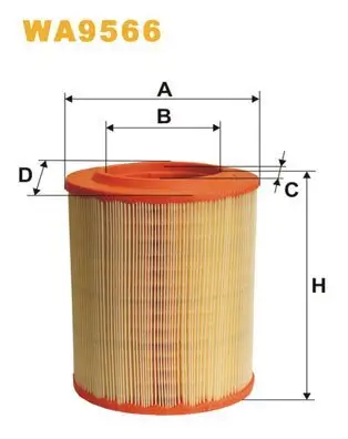 Luftfilter WIX FILTERS WA9566 Bild Luftfilter WIX FILTERS WA9566
