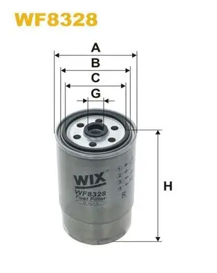 Kraftstofffilter WIX FILTERS WF8328 Bild Kraftstofffilter WIX FILTERS WF8328