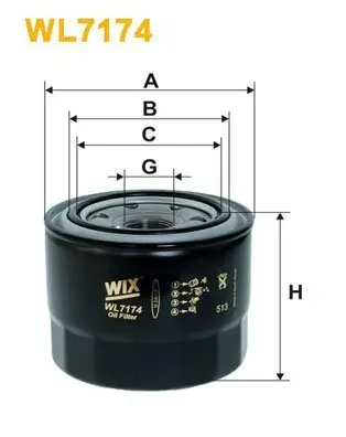 Ölfilter WIX FILTERS WL7174