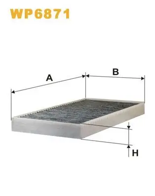 Filter, Innenraumluft WIX FILTERS WP6871 Bild Filter, Innenraumluft WIX FILTERS WP6871