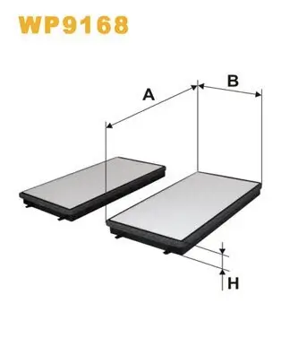 Filter, Innenraumluft WIX FILTERS WP9168 Bild Filter, Innenraumluft WIX FILTERS WP9168