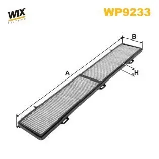 Filter, Innenraumluft WIX FILTERS WP9233 Bild Filter, Innenraumluft WIX FILTERS WP9233