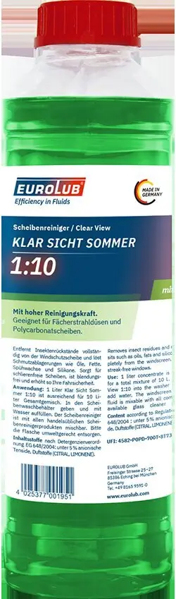 Reiniger, Scheibenreinigungsanlage EUROLUB 001955