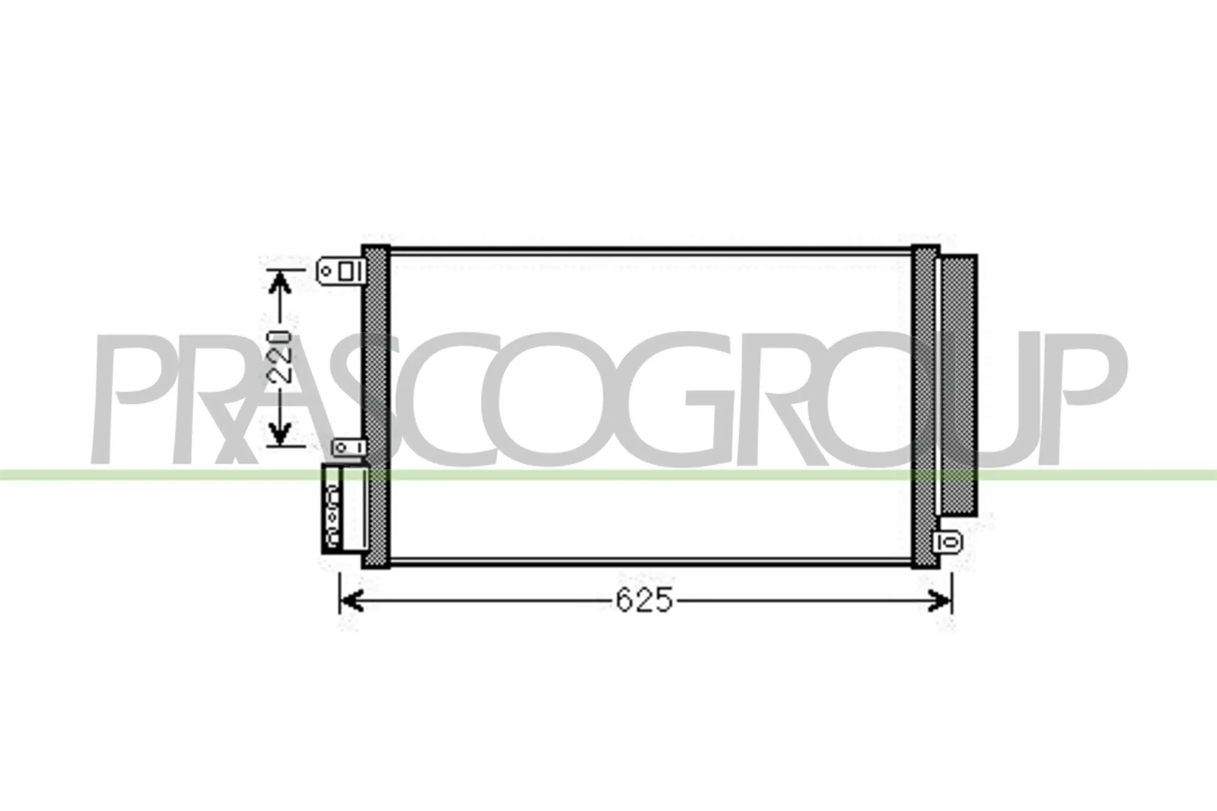Kondensator, Klimaanlage PRASCO AA210C001