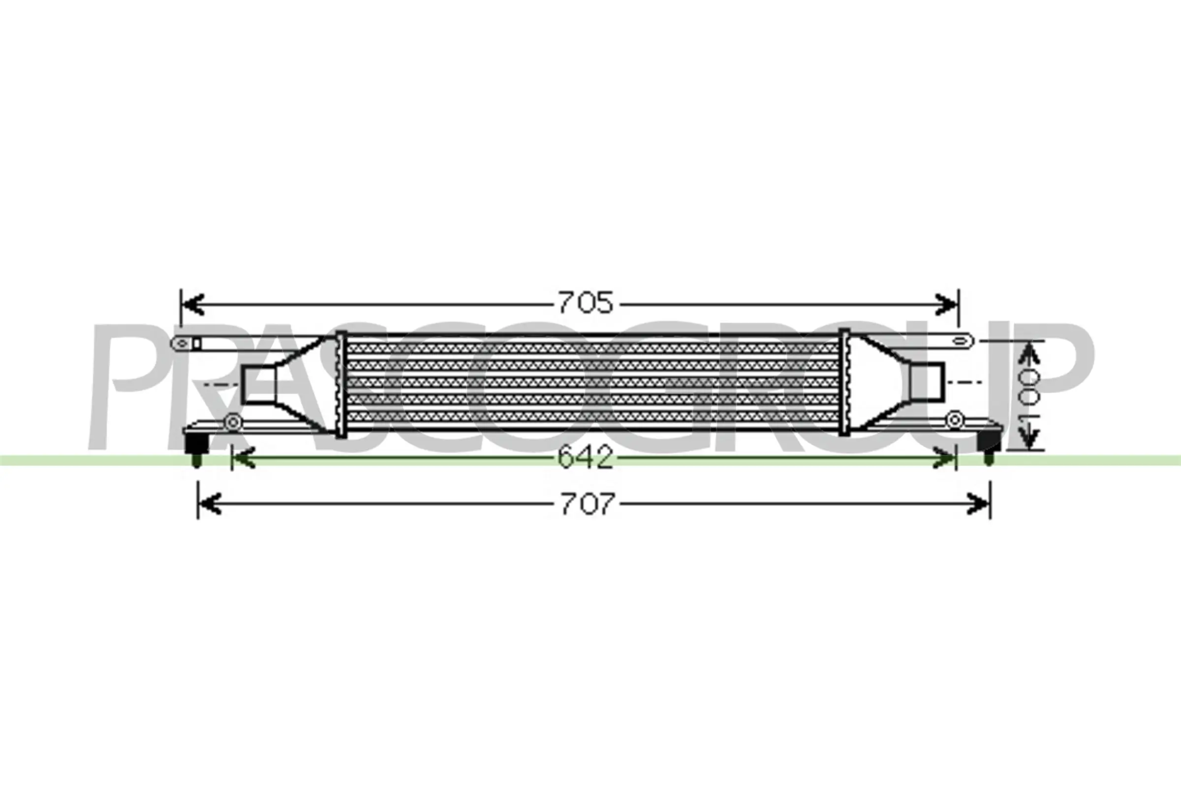 Ladeluftkühler PRASCO AA210N001