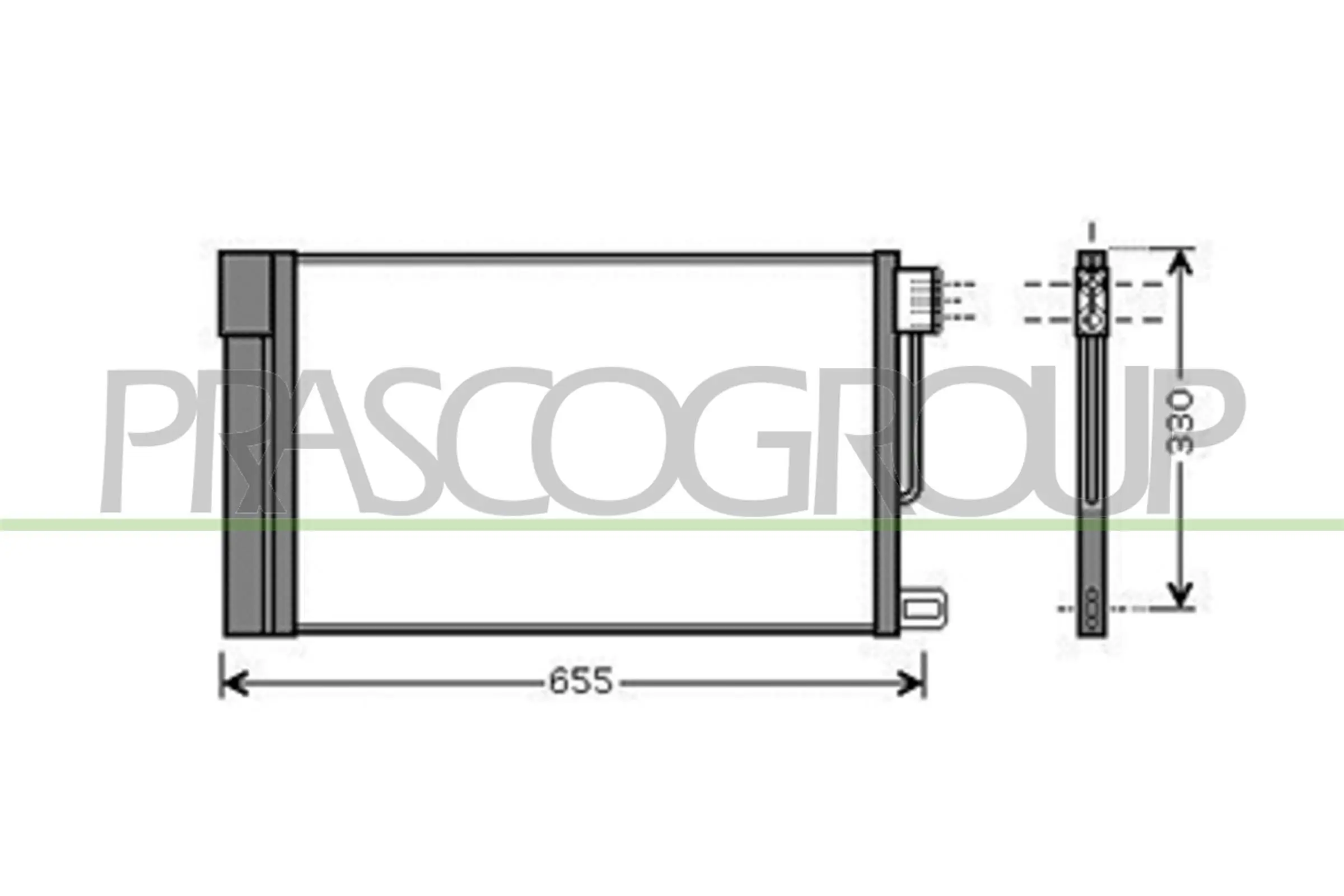 Kondensator, Klimaanlage PRASCO AA344C003