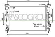 Kühler, Motorkühlung PRASCO AA344R001