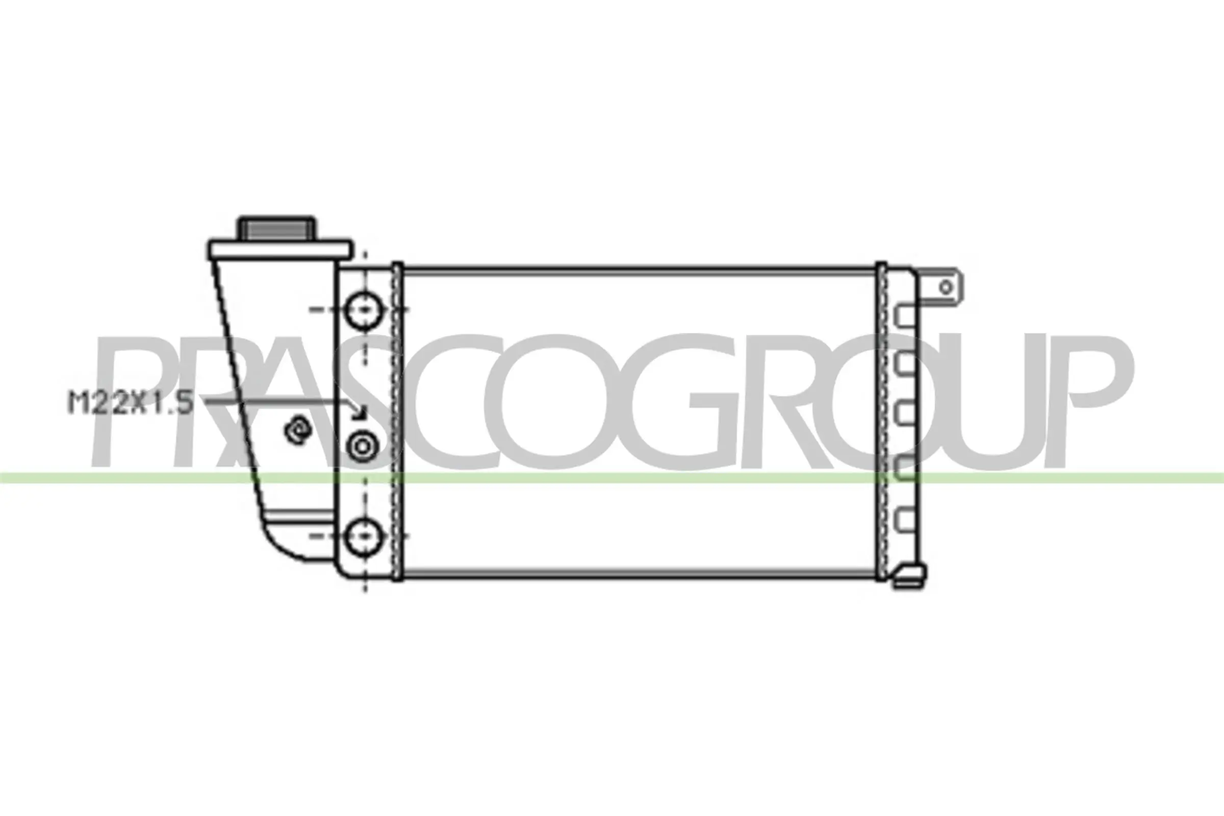 Kühler, Motorkühlung PRASCO AB017R002