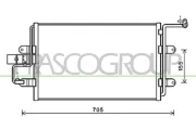 Kondensator, Klimaanlage PRASCO AD016C003