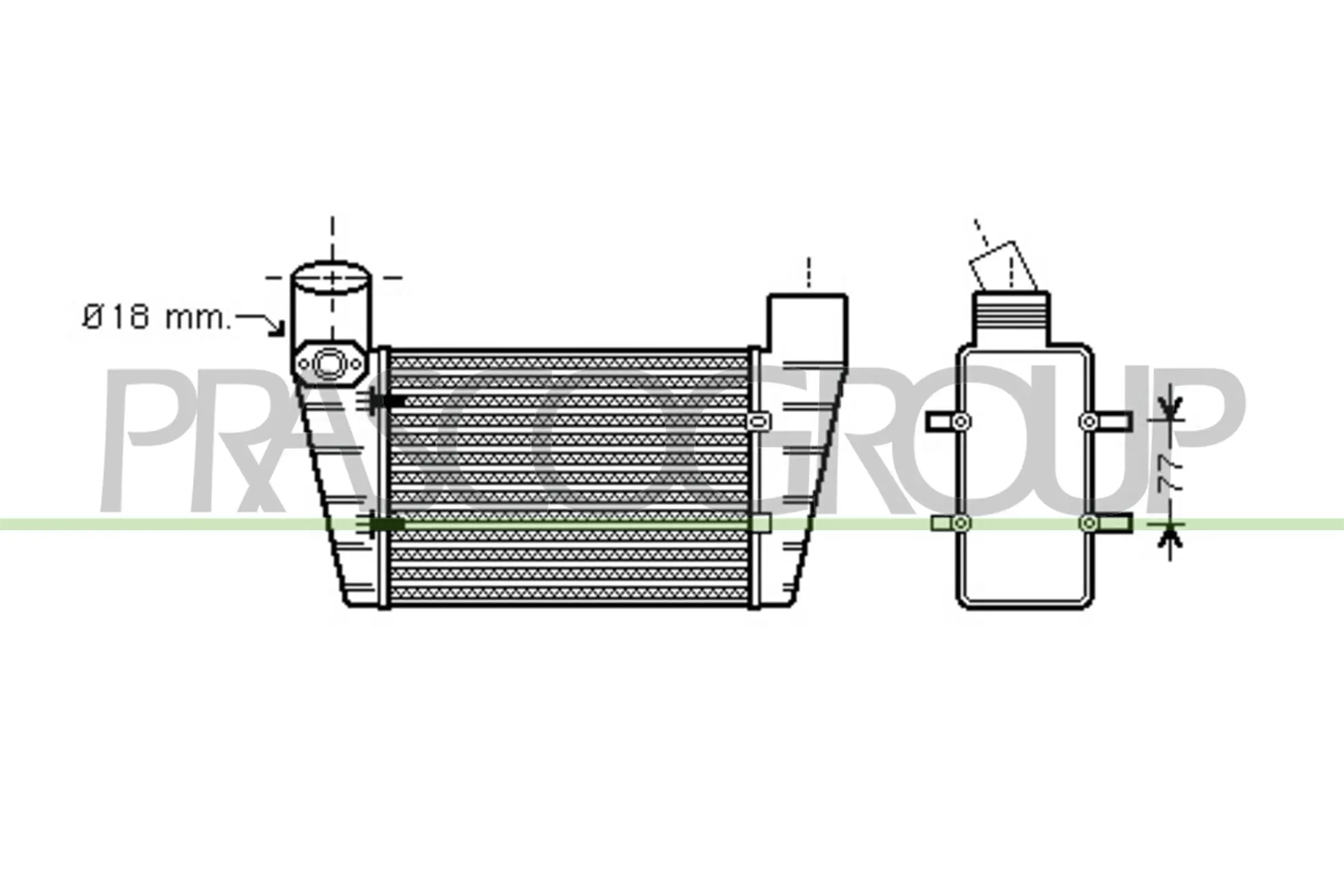 Ladeluftkühler PRASCO AD033N004