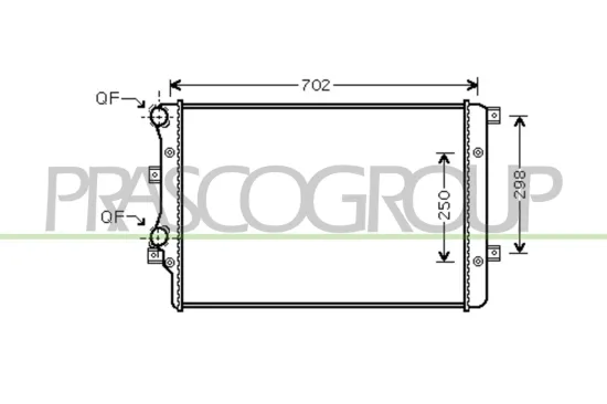Kühler, Motorkühlung PRASCO AD202R004 Bild Kühler, Motorkühlung PRASCO AD202R004