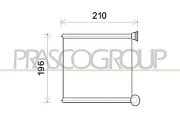 Wärmetauscher, Innenraumheizung PRASCO AD324H001