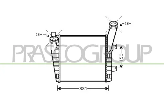 Ladeluftkühler rechts PRASCO AD830N002 Bild Ladeluftkühler rechts PRASCO AD830N002