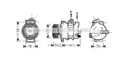 Kompressor, Klimaanlage PRASCO AIAK329