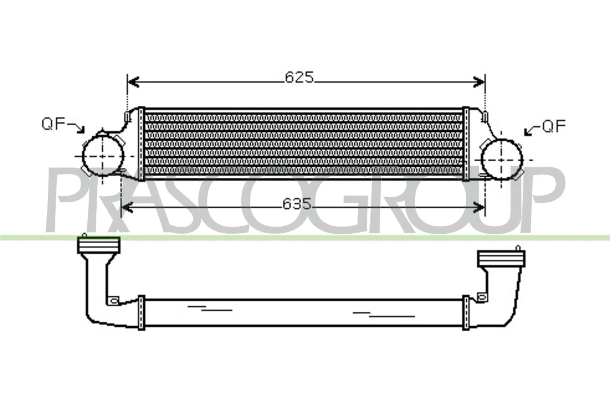 Ladeluftkühler PRASCO BM020N001