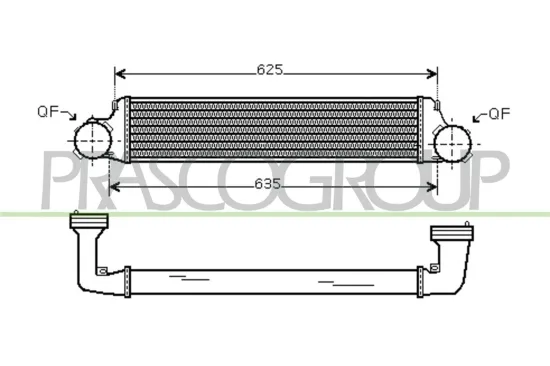 Ladeluftkühler PRASCO BM020N001 Bild Ladeluftkühler PRASCO BM020N001