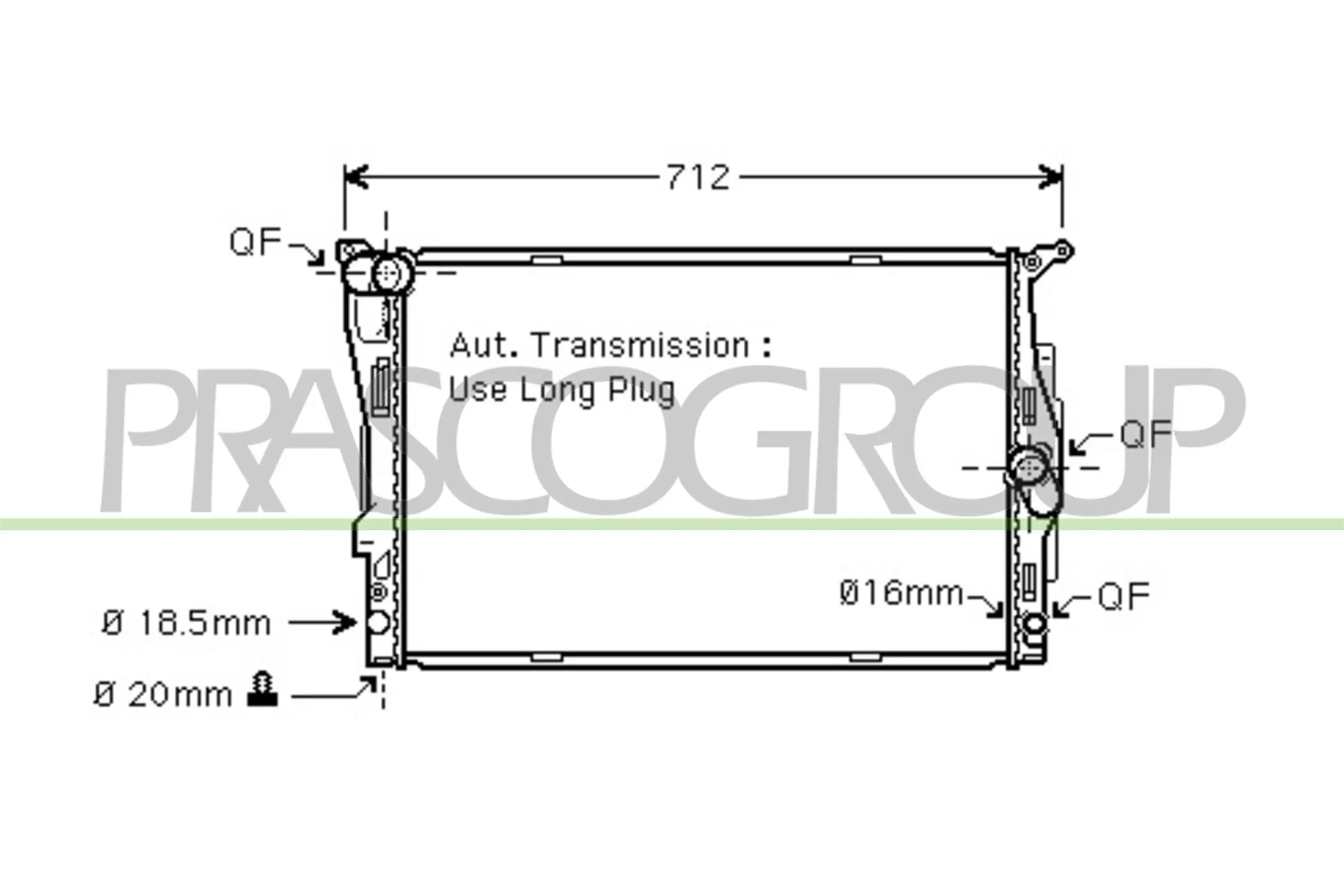 Kühler, Motorkühlung PRASCO BM024R005