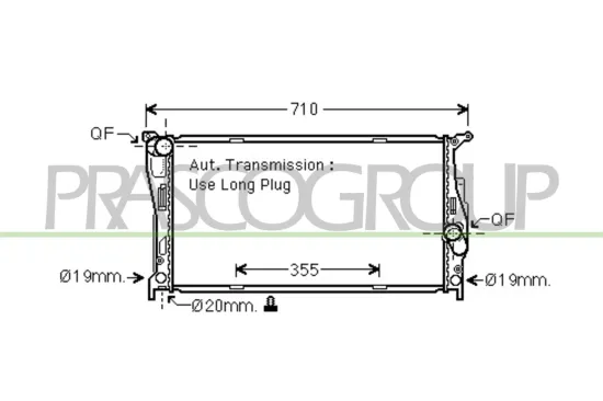 Kühler, Motorkühlung PRASCO BM024R006 Bild Kühler, Motorkühlung PRASCO BM024R006