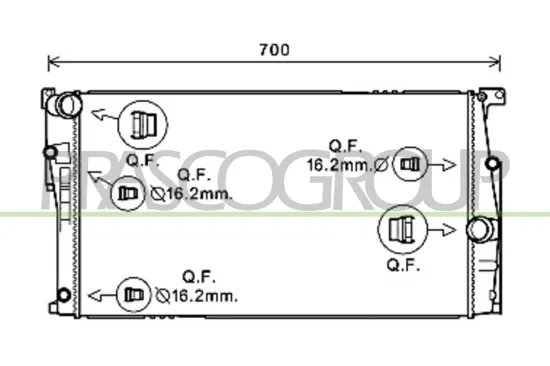 Kühler, Motorkühlung PRASCO BM028R004 Bild Kühler, Motorkühlung PRASCO BM028R004