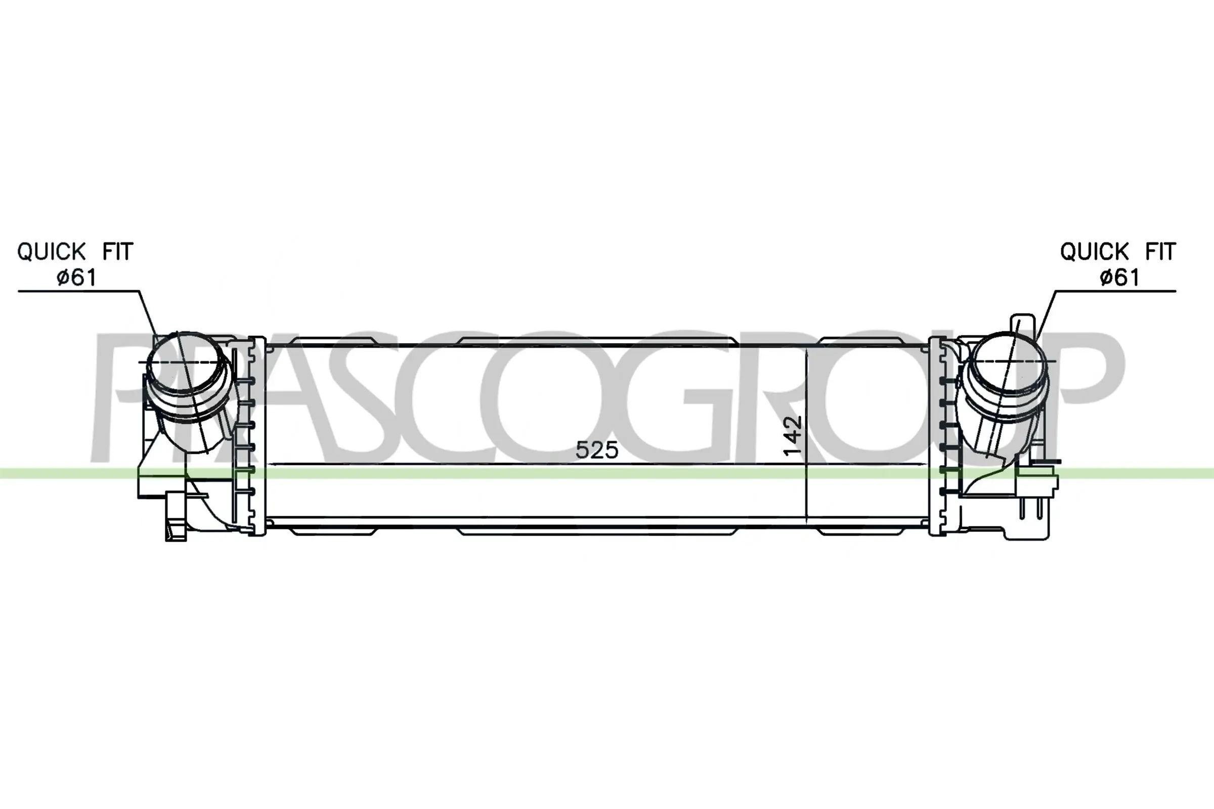 Ladeluftkühler PRASCO BM034N001
