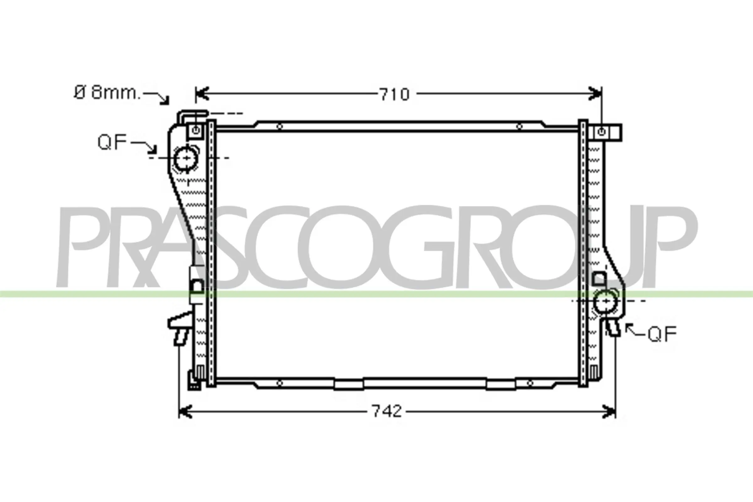 Kühler, Motorkühlung PRASCO BM044R006