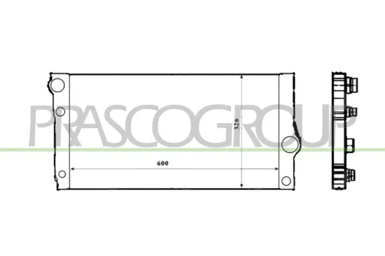 Kühler, Motorkühlung PRASCO BM048R005 Bild Kühler, Motorkühlung PRASCO BM048R005