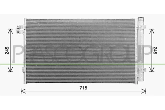 Kondensator, Klimaanlage PRASCO BM053C001 Bild Kondensator, Klimaanlage PRASCO BM053C001