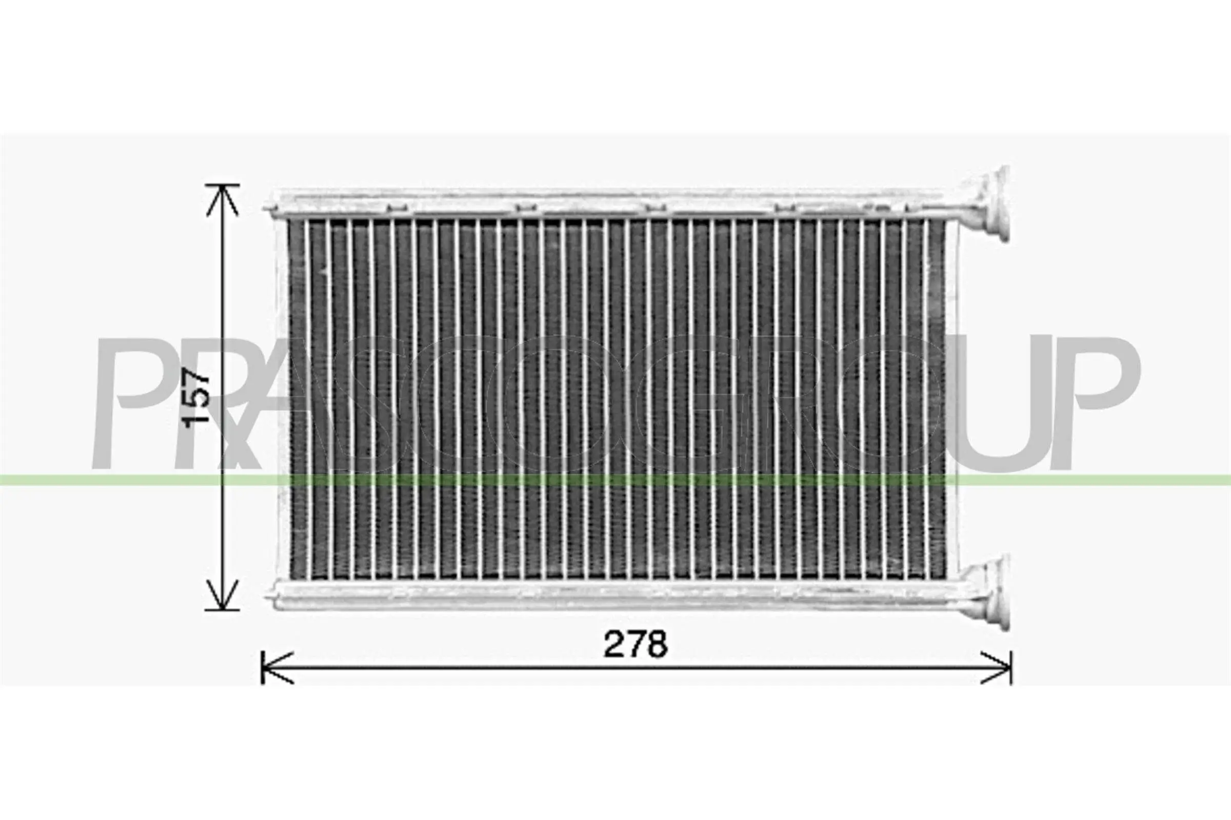 Wärmetauscher, Innenraumheizung PRASCO BM123H001