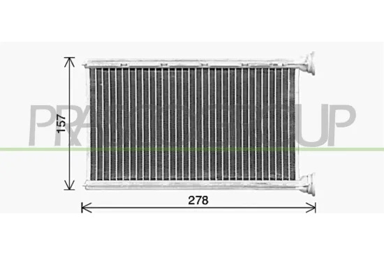 Wärmetauscher, Innenraumheizung PRASCO BM123H001 Bild Wärmetauscher, Innenraumheizung PRASCO BM123H001