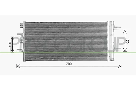 Kondensator, Klimaanlage PRASCO BM200C001 Bild Kondensator, Klimaanlage PRASCO BM200C001