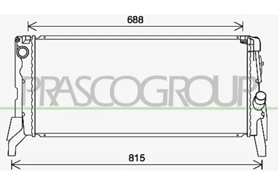 Kühler, Motorkühlung PRASCO BM200R003 Bild Kühler, Motorkühlung PRASCO BM200R003