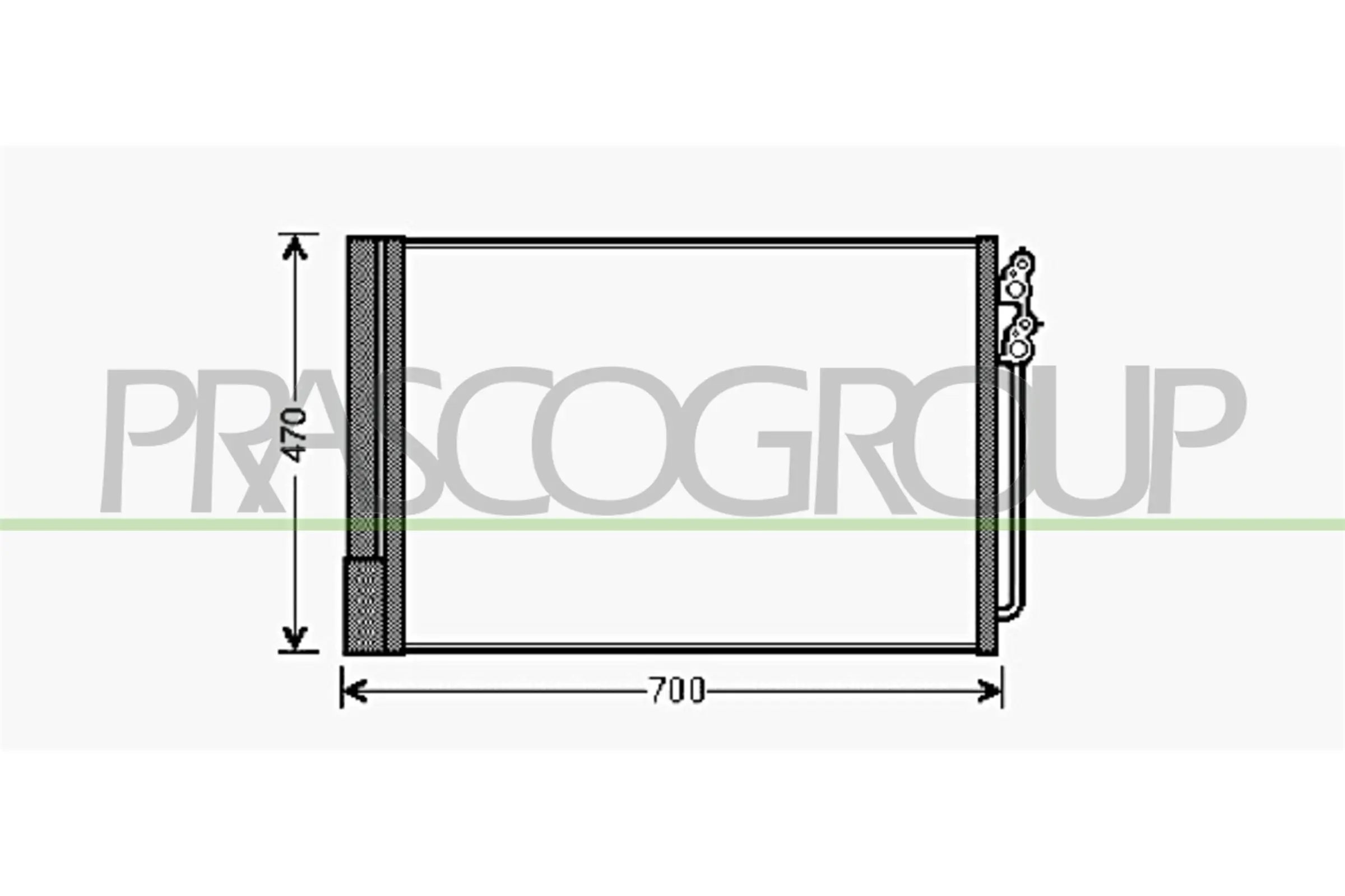 Kondensator, Klimaanlage PRASCO BM500C003