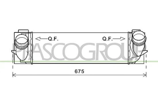 Ladeluftkühler PRASCO BM804N002 Bild Ladeluftkühler PRASCO BM804N002