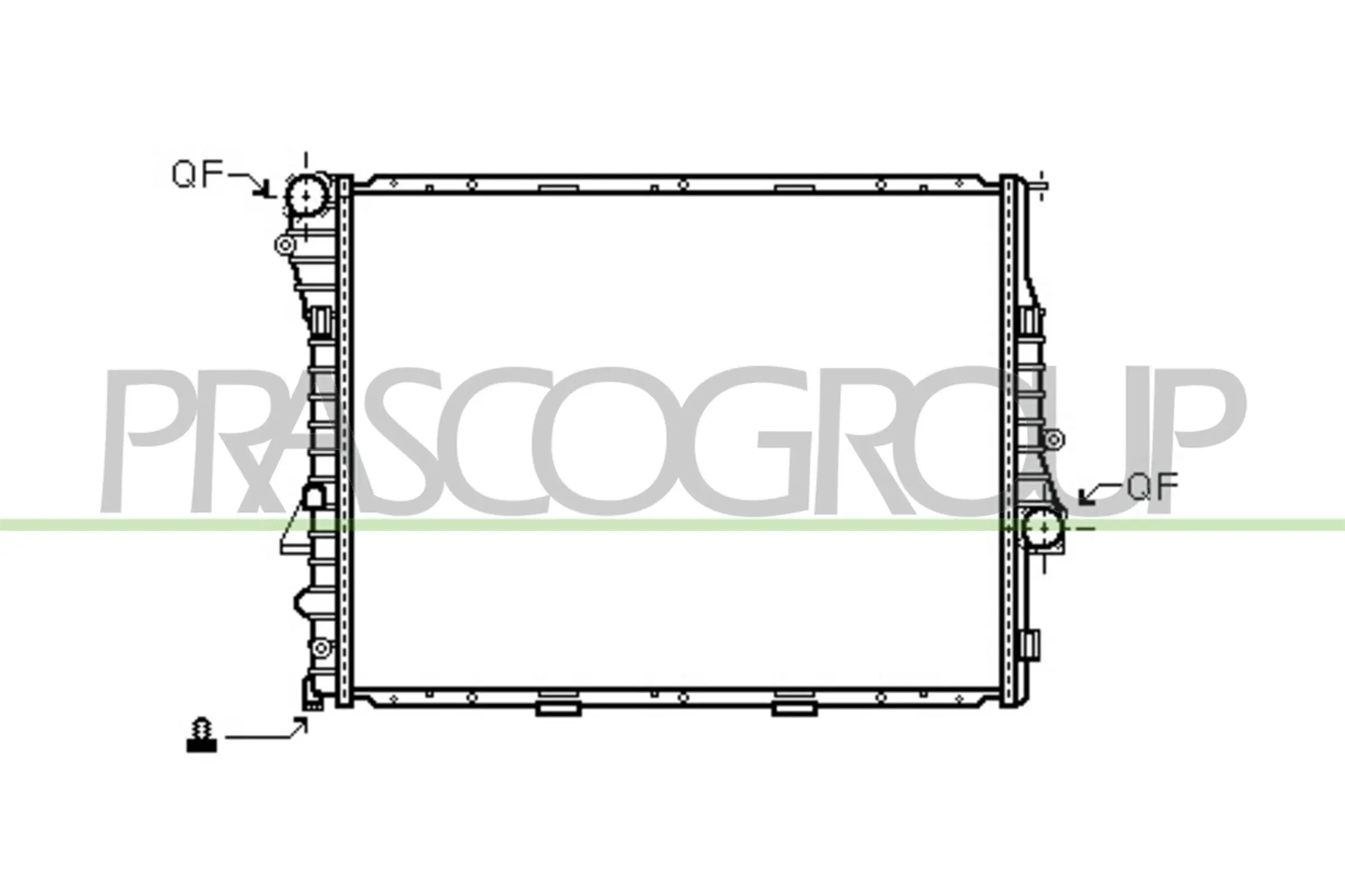 Kühler, Motorkühlung PRASCO BM820R005
