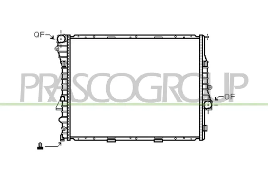 Kühler, Motorkühlung PRASCO BM820R005 Bild Kühler, Motorkühlung PRASCO BM820R005