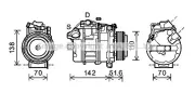 Kompressor, Klimaanlage PRASCO BWK427