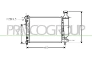 Kühler, Motorkühlung PRASCO CI022R001