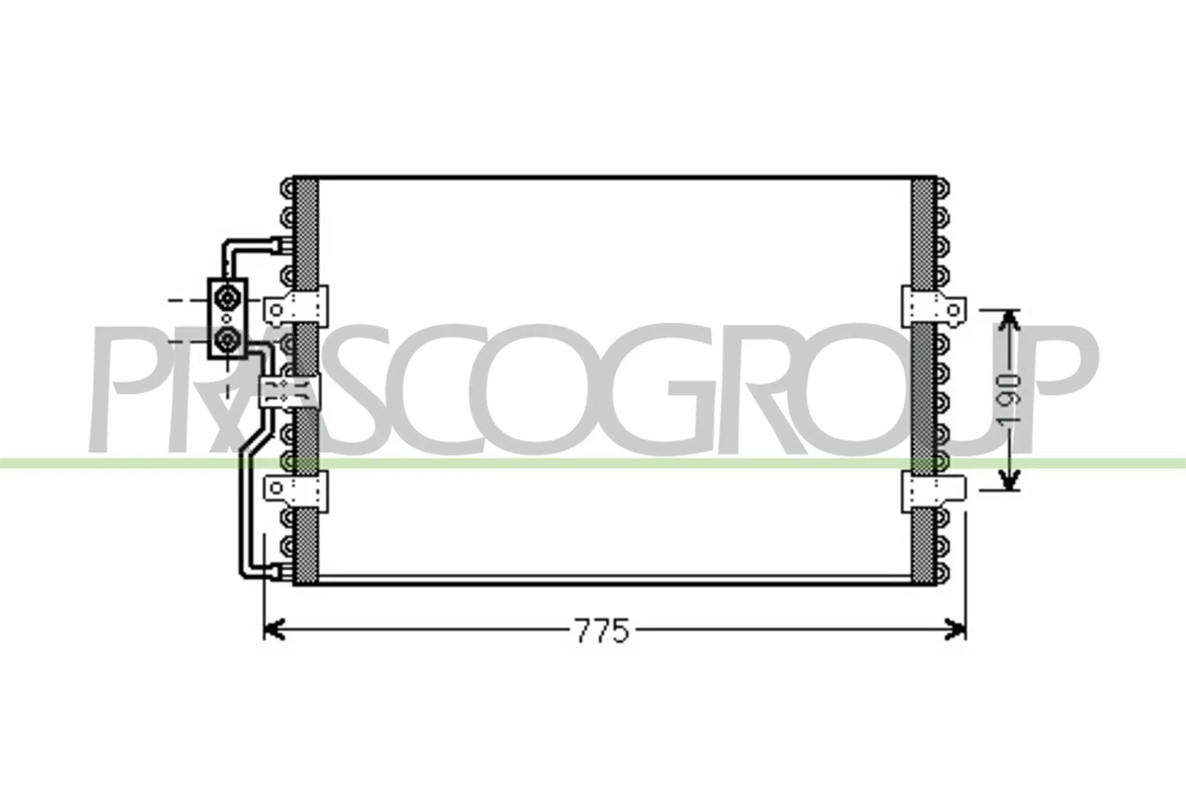 Kondensator, Klimaanlage PRASCO CI053C001