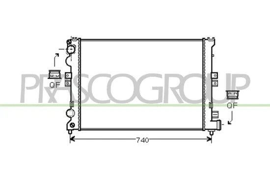 Kühler, Motorkühlung PRASCO CI053R002 Bild Kühler, Motorkühlung PRASCO CI053R002