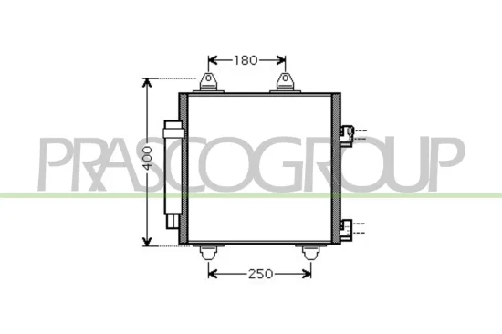 Kondensator, Klimaanlage PRASCO CI201C001 Bild Kondensator, Klimaanlage PRASCO CI201C001