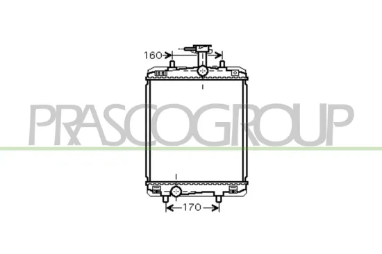 Kühler, Motorkühlung PRASCO CI201R003 Bild Kühler, Motorkühlung PRASCO CI201R003