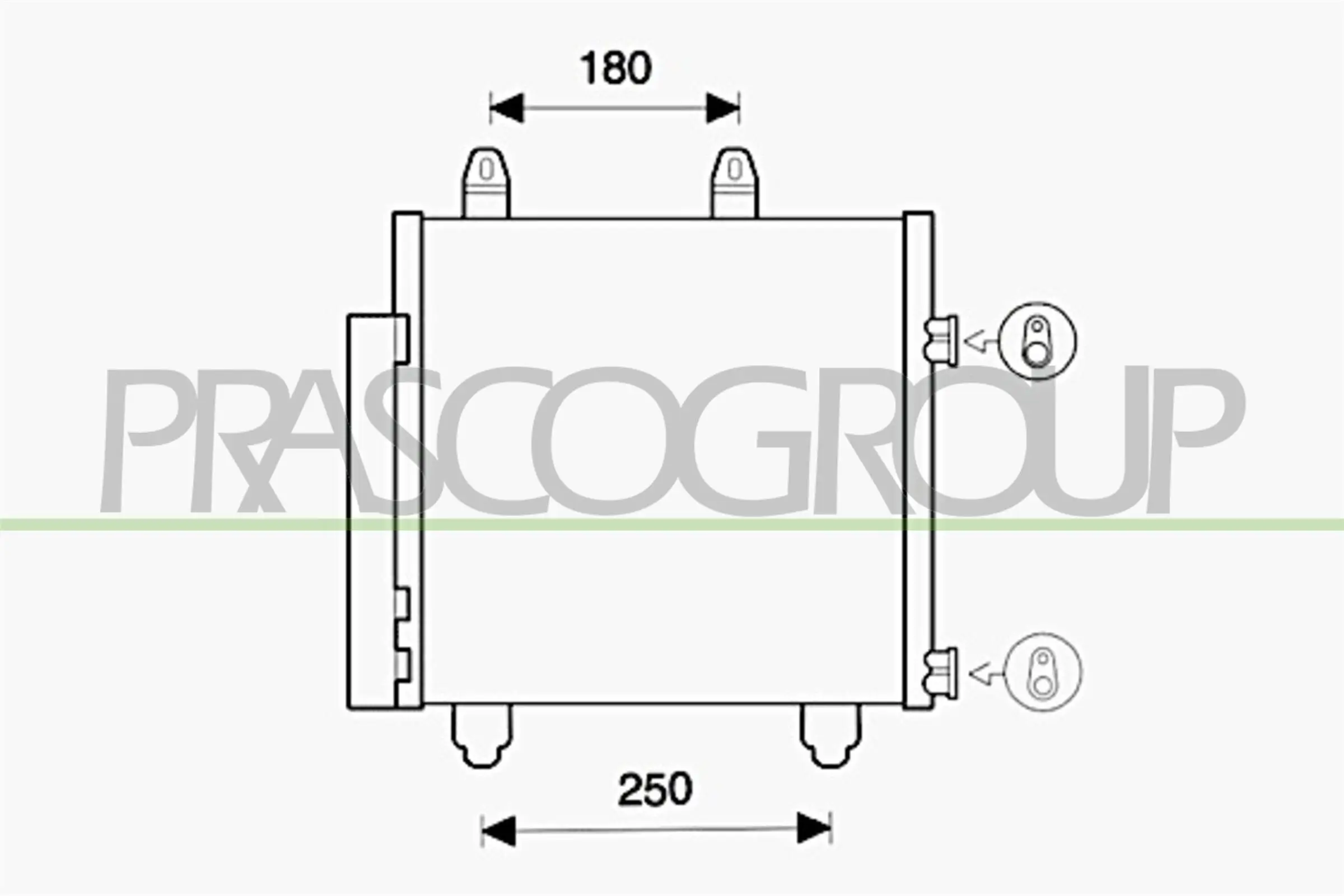 Kondensator, Klimaanlage PRASCO CI206C001