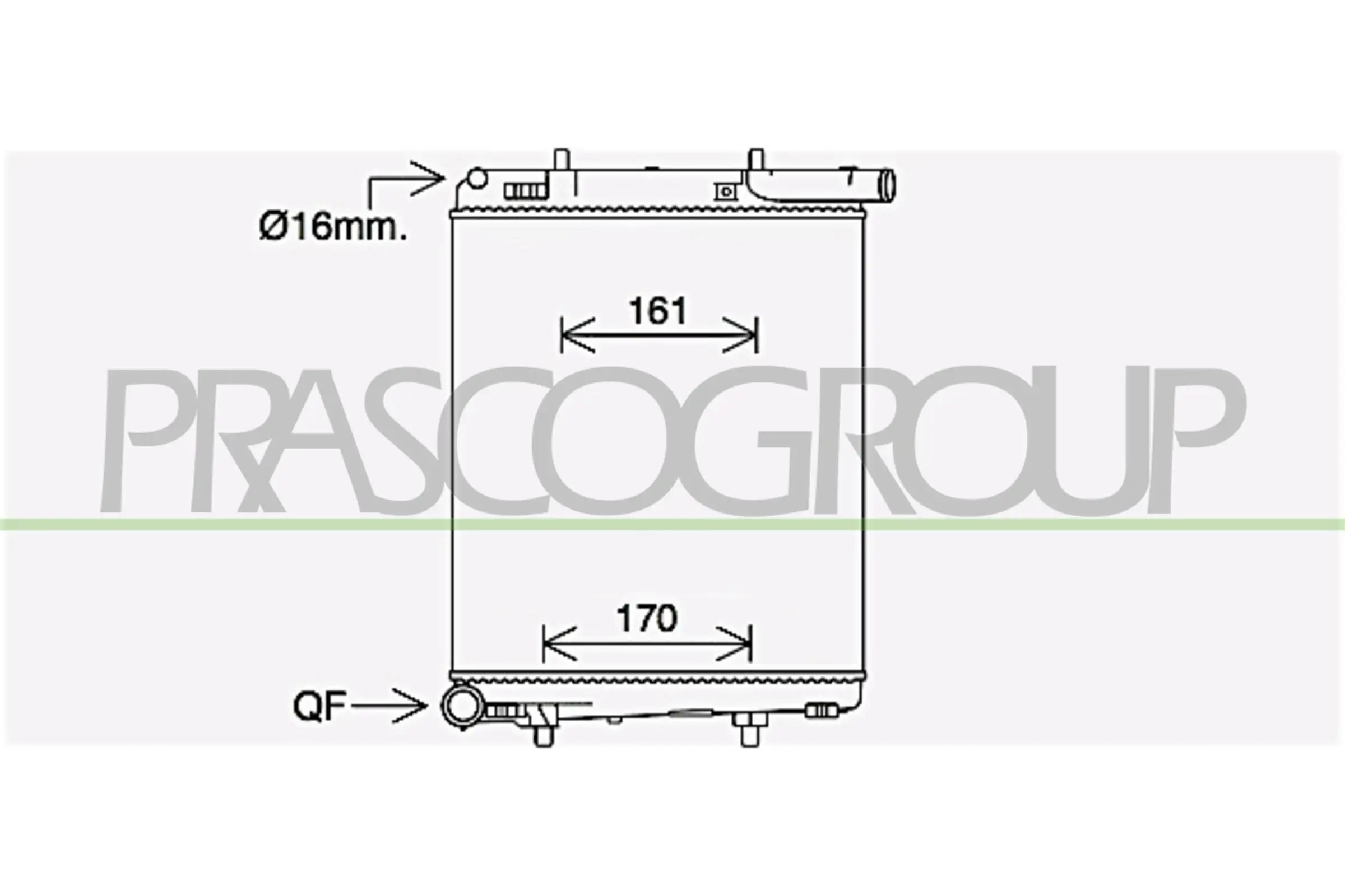 Kühler, Motorkühlung PRASCO CI206R001