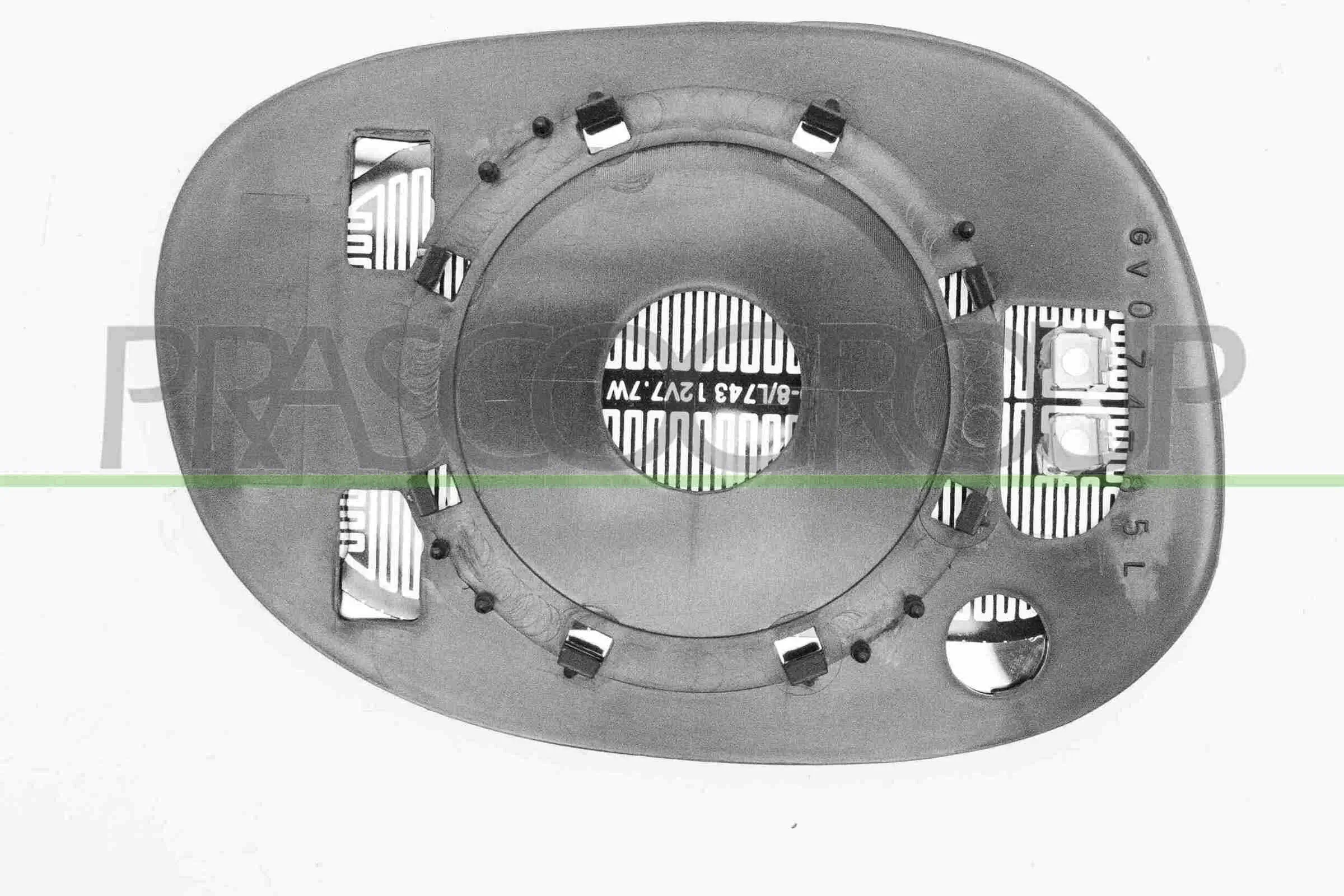 Spiegelglas, Außenspiegel links PRASCO CI3047515