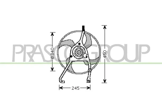 Lüfter, Motorkühlung PRASCO CI304F002 Bild Lüfter, Motorkühlung PRASCO CI304F002