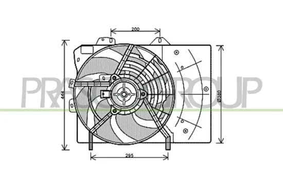 Lüfter, Motorkühlung PRASCO CI304F003 Bild Lüfter, Motorkühlung PRASCO CI304F003